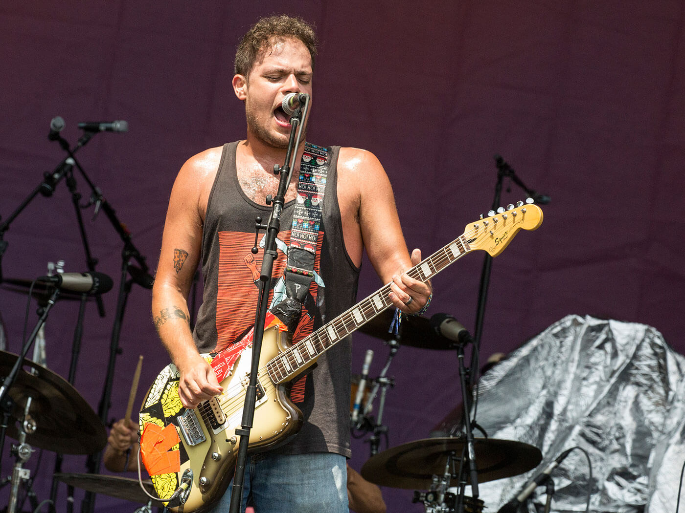 Jeff Rosenstock performing live on stage